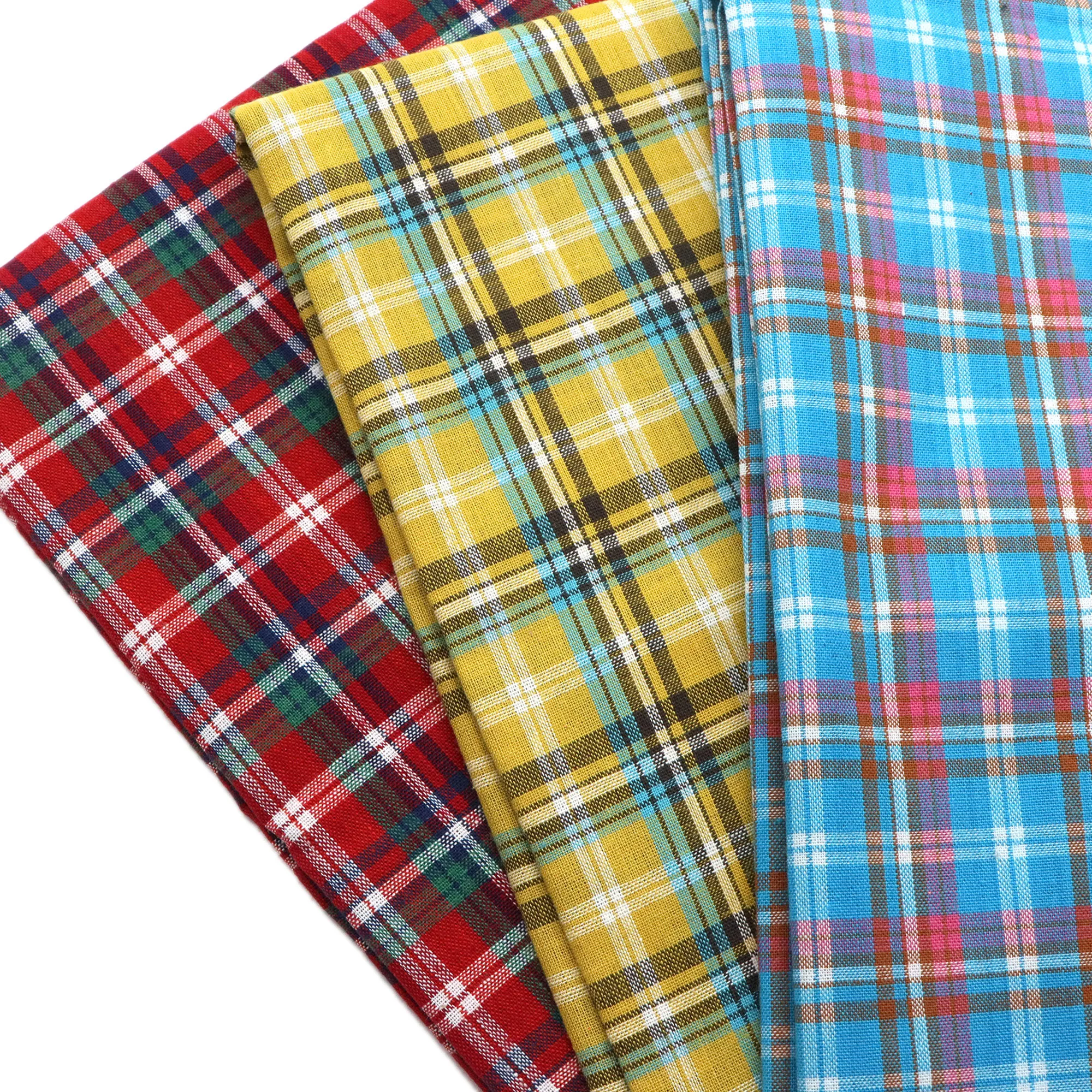 

1Pc Tartan Buffalo Plaid Printed Yarn-dyed Fabric - 57x19.68inch(145x50cm) Pre-cut 100% Polyester Fabric,Hand Wash Only,Perfect