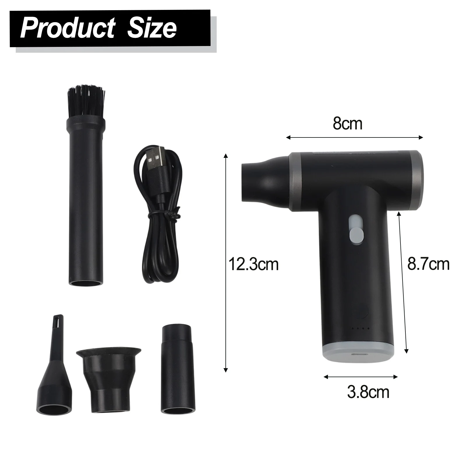 Low Range Turbo Strong Turbo Strong Wireless Design Brushless Motor Charging Dust Elimination Low Range Turbo Strong
