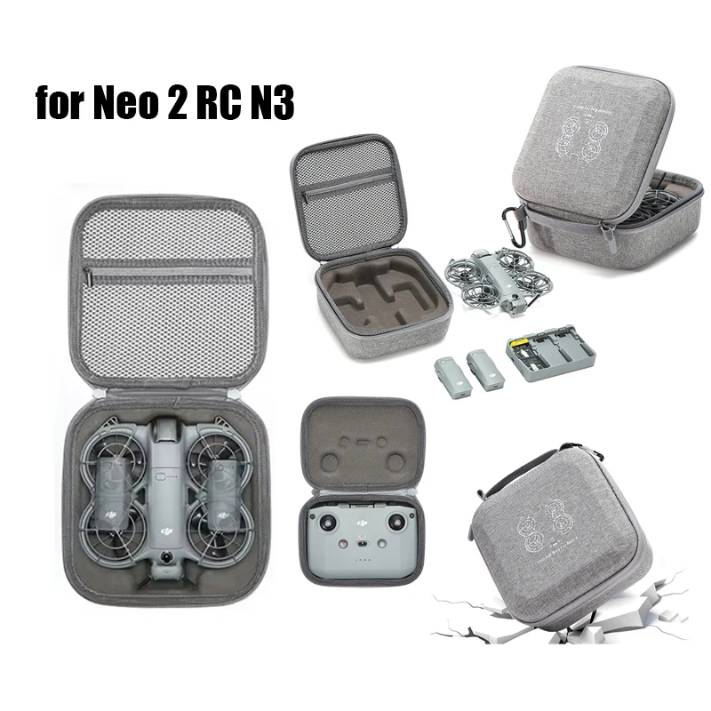 Drone Box Body Storage Bag for DJI Neo 2 RC N3 Remote Contorller Carrying Case Anti-Stratch Hard Shell Drone Case Accessories