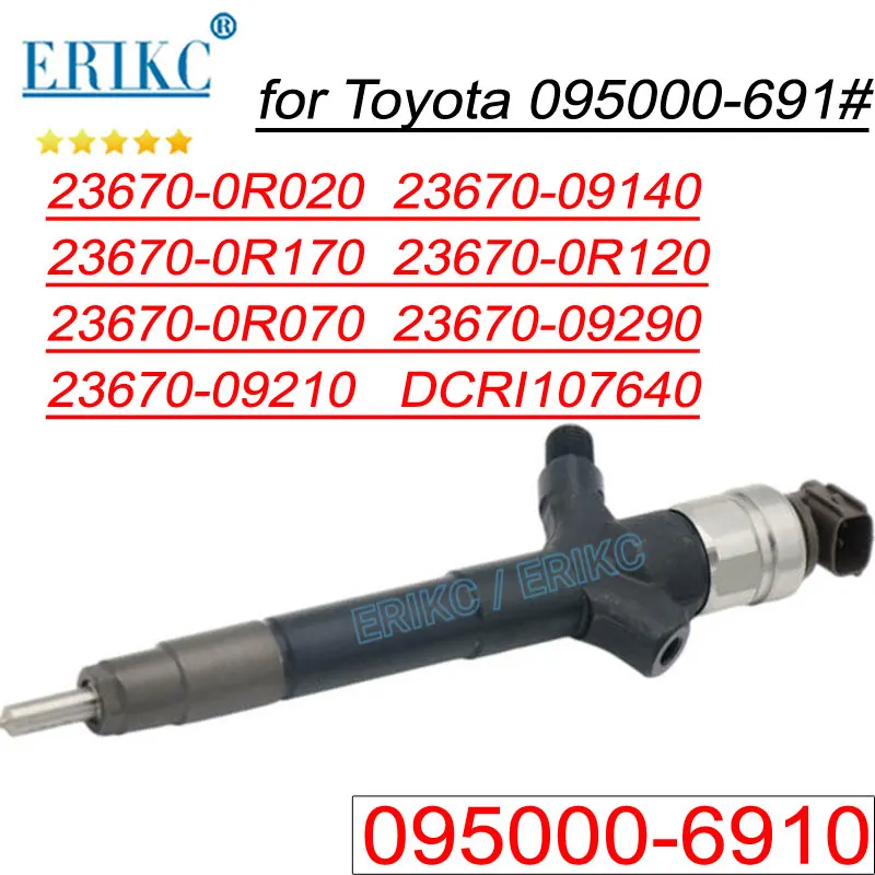 095000-6911 Fuel Injection Nozzle 095000-6910 Diesel Injector Sprayer for DENSO 23670-0R170 Toyota Corolla Verso 2.2 2AD-FTV