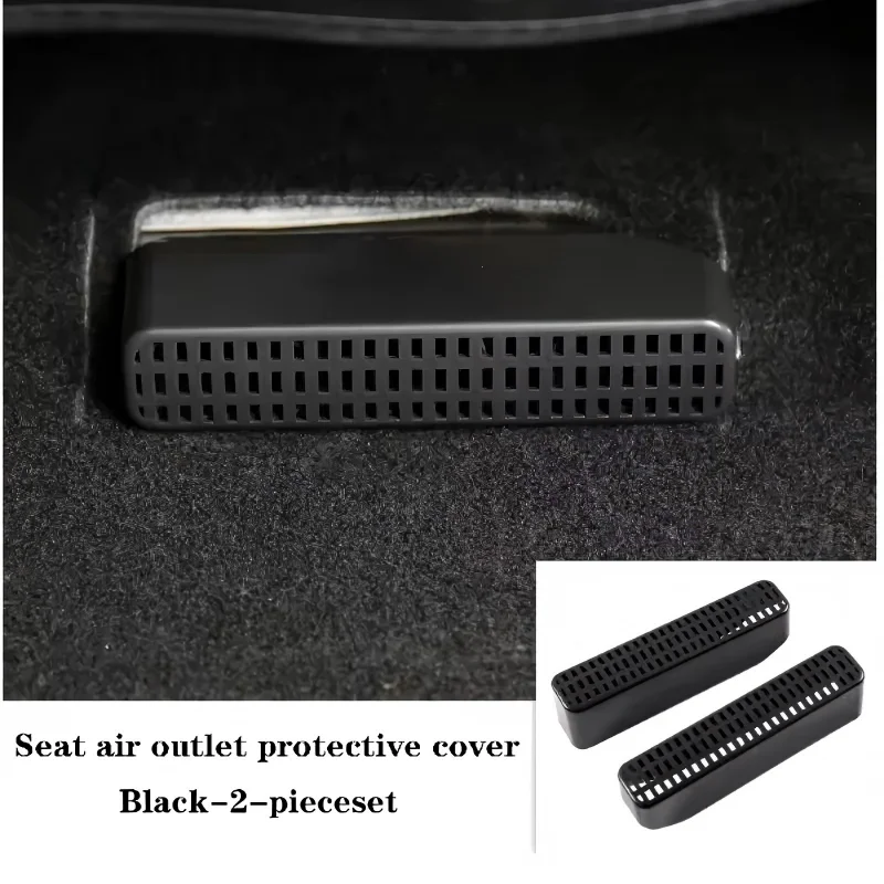 Car Air Outlet Cover For GWM Wey Tank 300 2021-2025Under Rear Seat Ventilation Conditioner Vent Grille Exhaust Accessories