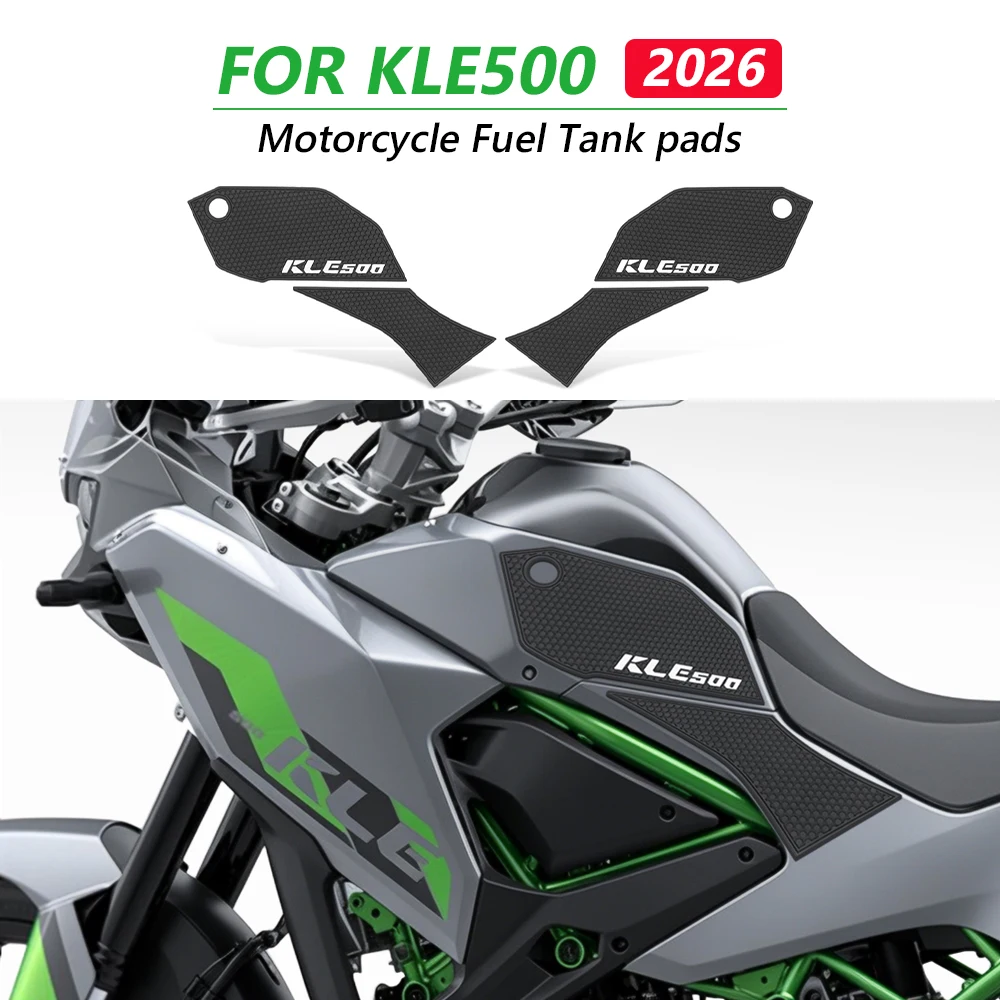For Kawasaki KLE 500 KLE500 SE ABS 2026 Motorcycle Fuel Tank Pad Side Sticker Cockpit Knee Shield Mat Case Accessories
