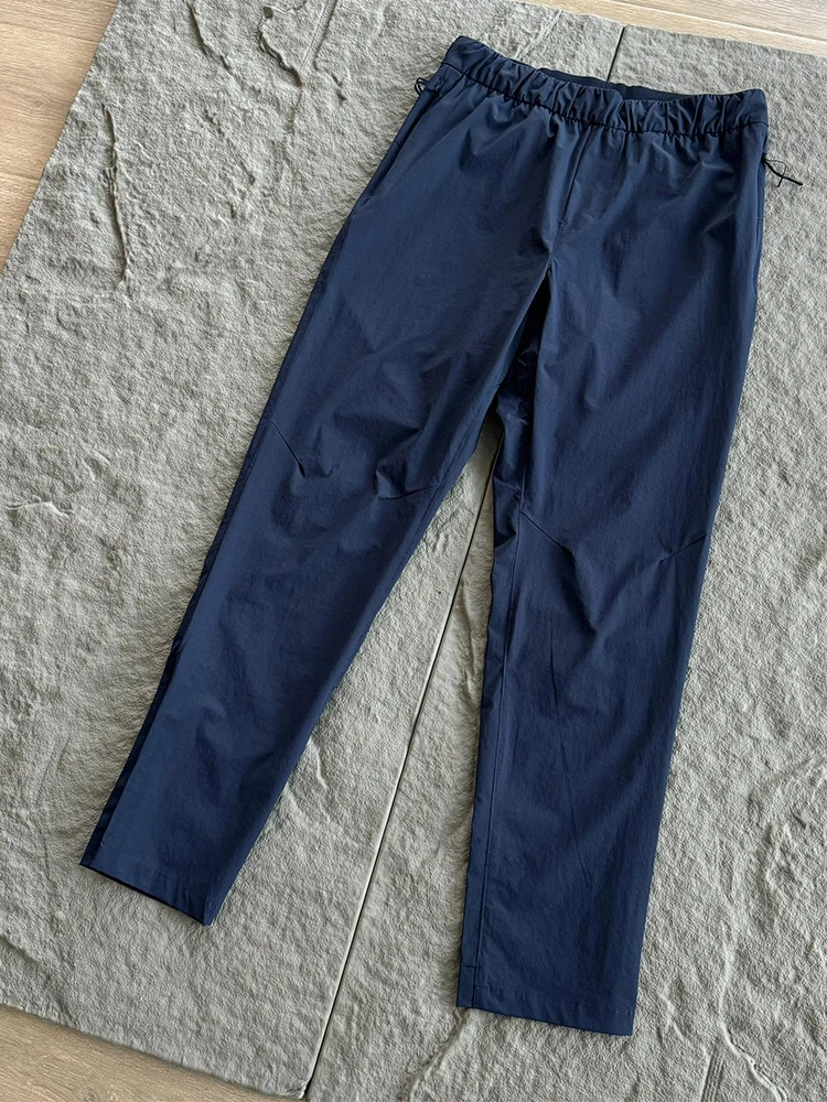 سراويل رياضية خفيفة الوزن من الحرير الجليدي سريعة الجفاف للرجال صيفية لركوب الدراجات في الهواء الطلق سراويل مستقيمة الساق كاج...