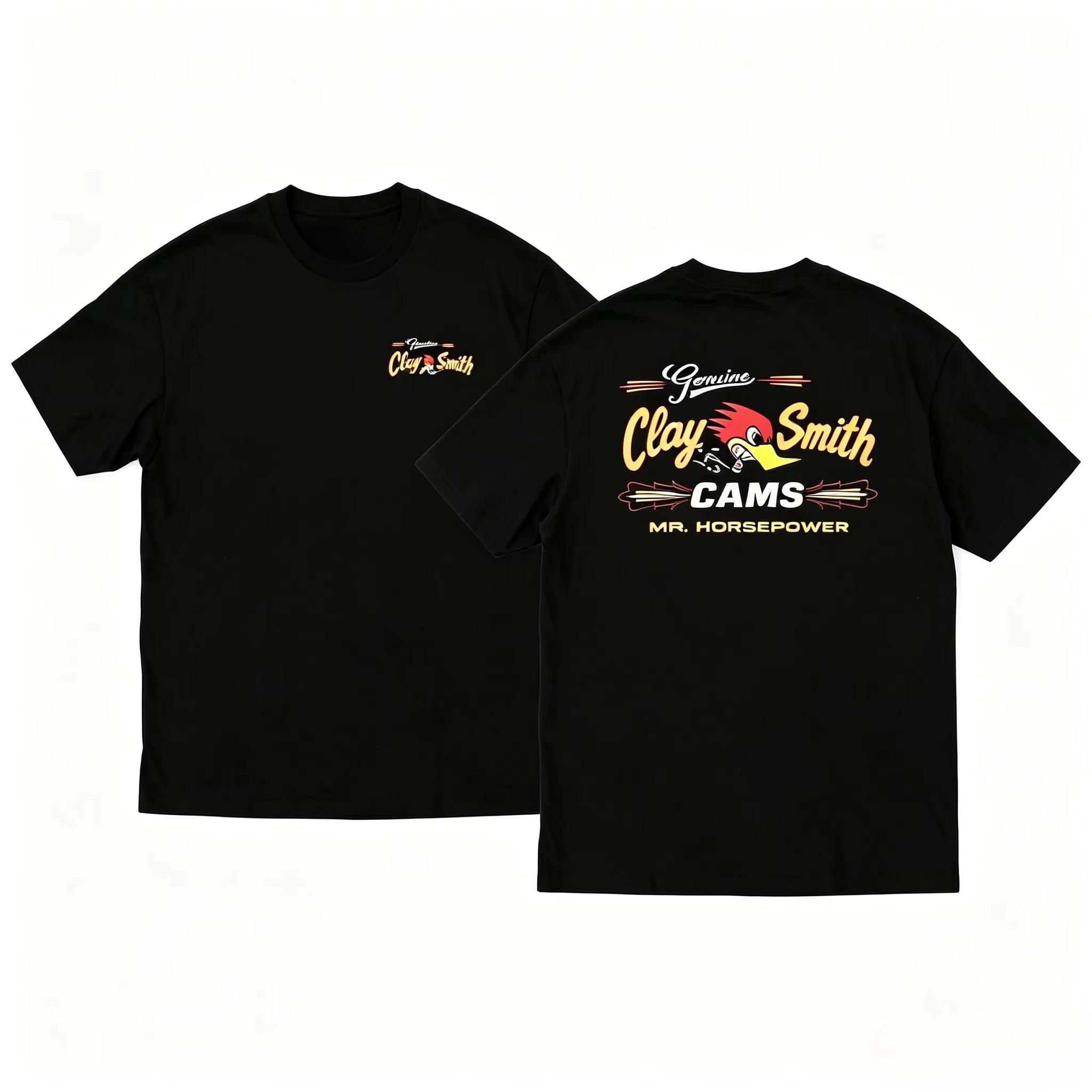Retro Mr. Hors 2026 Epower Clay Smith Cams Print T-Shirt Loose Casual Men Women O-neck Short Sleeved Fashion