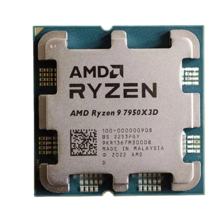 A-M-D R9 7950X3D 4.2 GHz 16-Core 32-Thread CPU Processor 5NM L3=128M Socket AM5 New Sealed Without fan 100-100000908