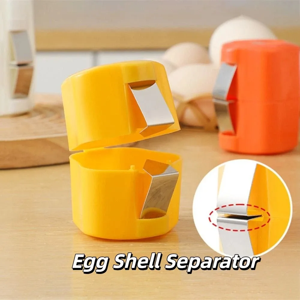 Household Plum Blossom Shape Eggshell Opener Effortless Cylindrical Egg Shell Separator Plastic Professional Egg Breaker Baking