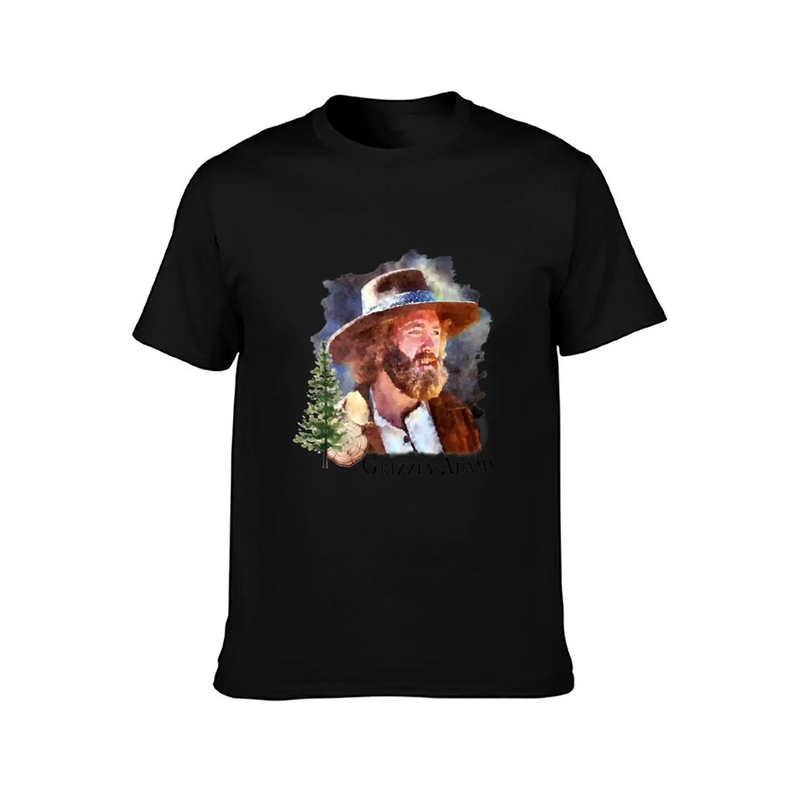 Grizzly Adams T-Shirt Casual Lightweight Short Sleeve Top T-Shirt