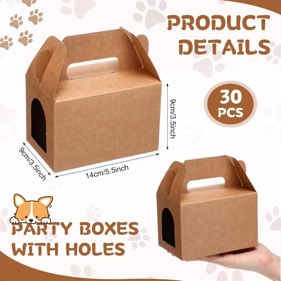 30 Pcs Party Favors BoxesAdopt A Puppy Party Favors Boxmall Treat Dog Boxes Bulk Gift Party Favors StuffCandy Wedding Favor Box