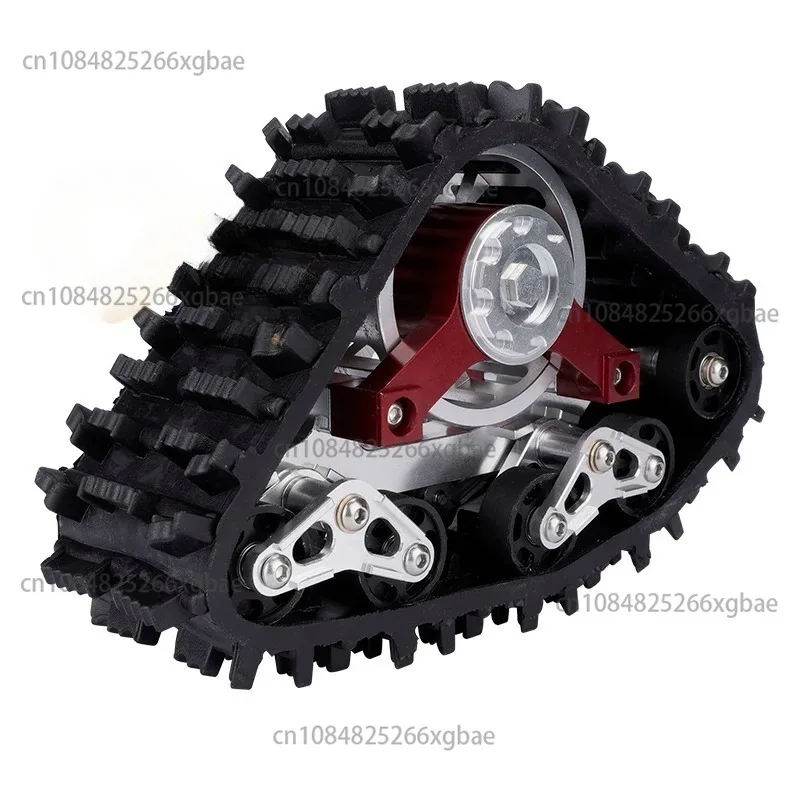 4PCS Aluminum All-Terrain Track Wheels Snow Tires Set for Traxxas TRX4 TRX-4 Defender G500 1/10 RC Crawler