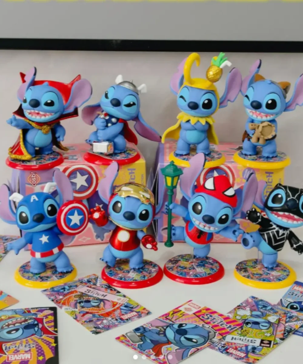 

Genuine Stitch Cosbi Series Mini Blind Box Kawaii Doll Mystery Box Anime Figure Room Decoration Collection Kids Gifts