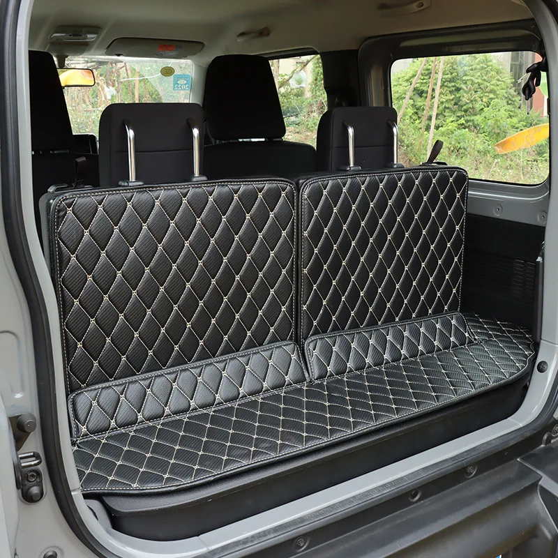 Imagen 4: Alfombrilla de equipaje para Jimny 2019-2024 JB64 JB74, forro de carga, bandeja de maletero trasero, alfombrilla de suelo para Suzuki Jimny