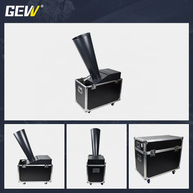 GEVV Large Co2 Confetti Stage Equipment Large Co2 Big Flightcase Confetti Machine Confetti Blower Machine