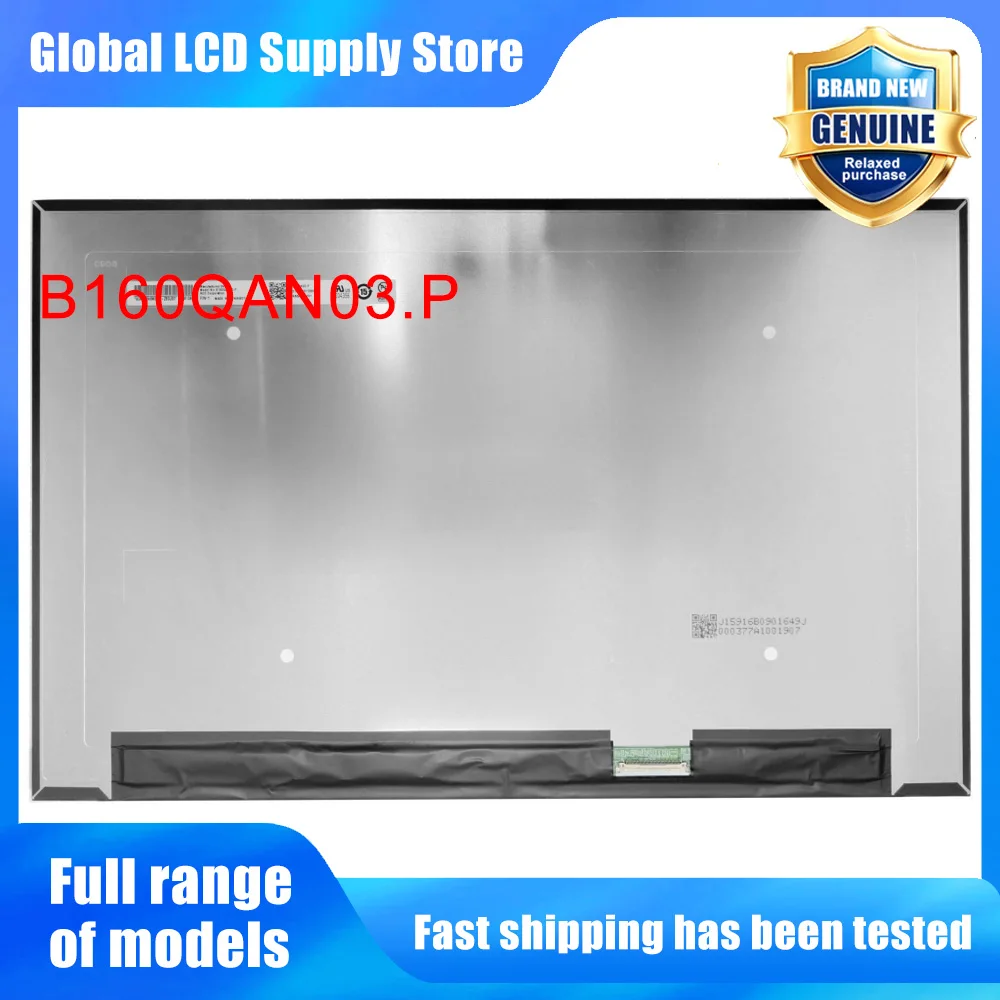 B160QAN03.P 16.0 inch Laptop Lcd Screen Wqxga 10 Ips Panel Version Mini-led Backlit for Notebook Repair Replacement Assembly