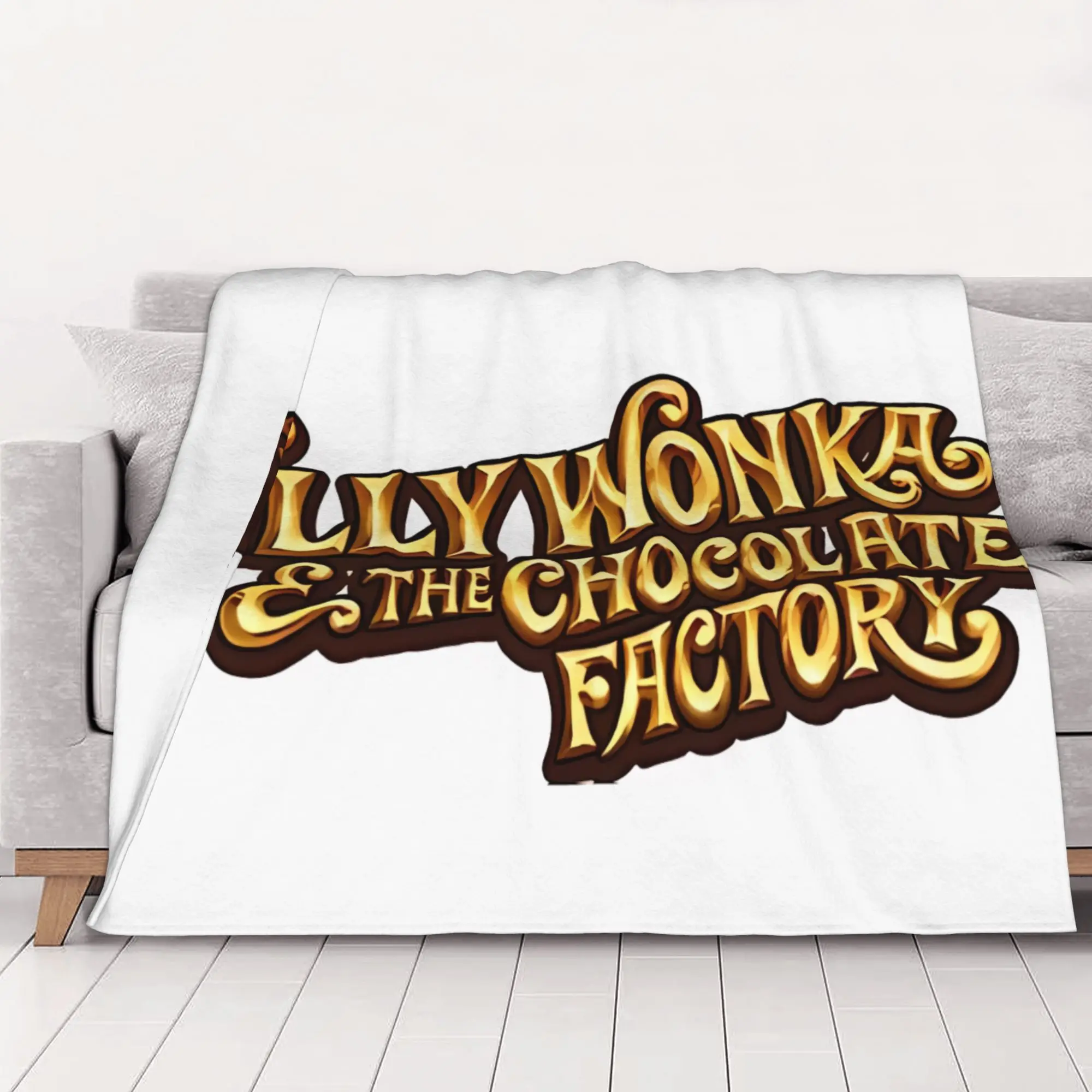 1PC Ww Charlie and the Chocolate Factory home room decorations Winter Blankets for Adults Bedding Home Interior Sofa Knee