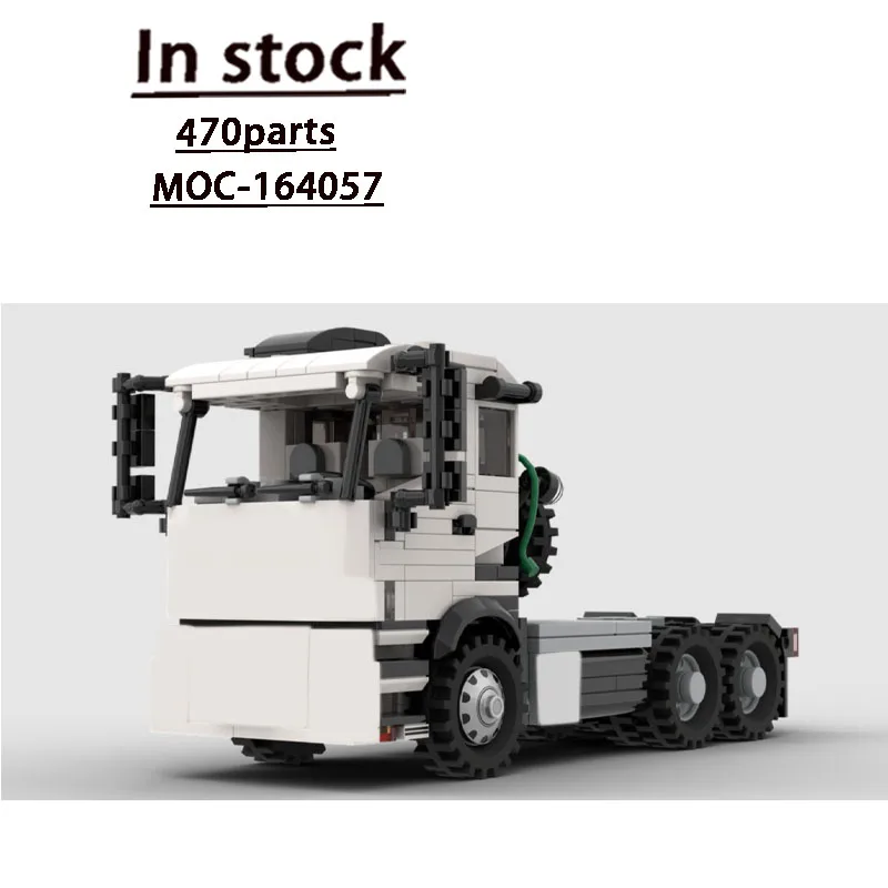 

MOC-164057 City New Classic Semi-Trailer Truck Building Block Model 470 Parts MOC Creative Boys Children's Birthday Toy Gift