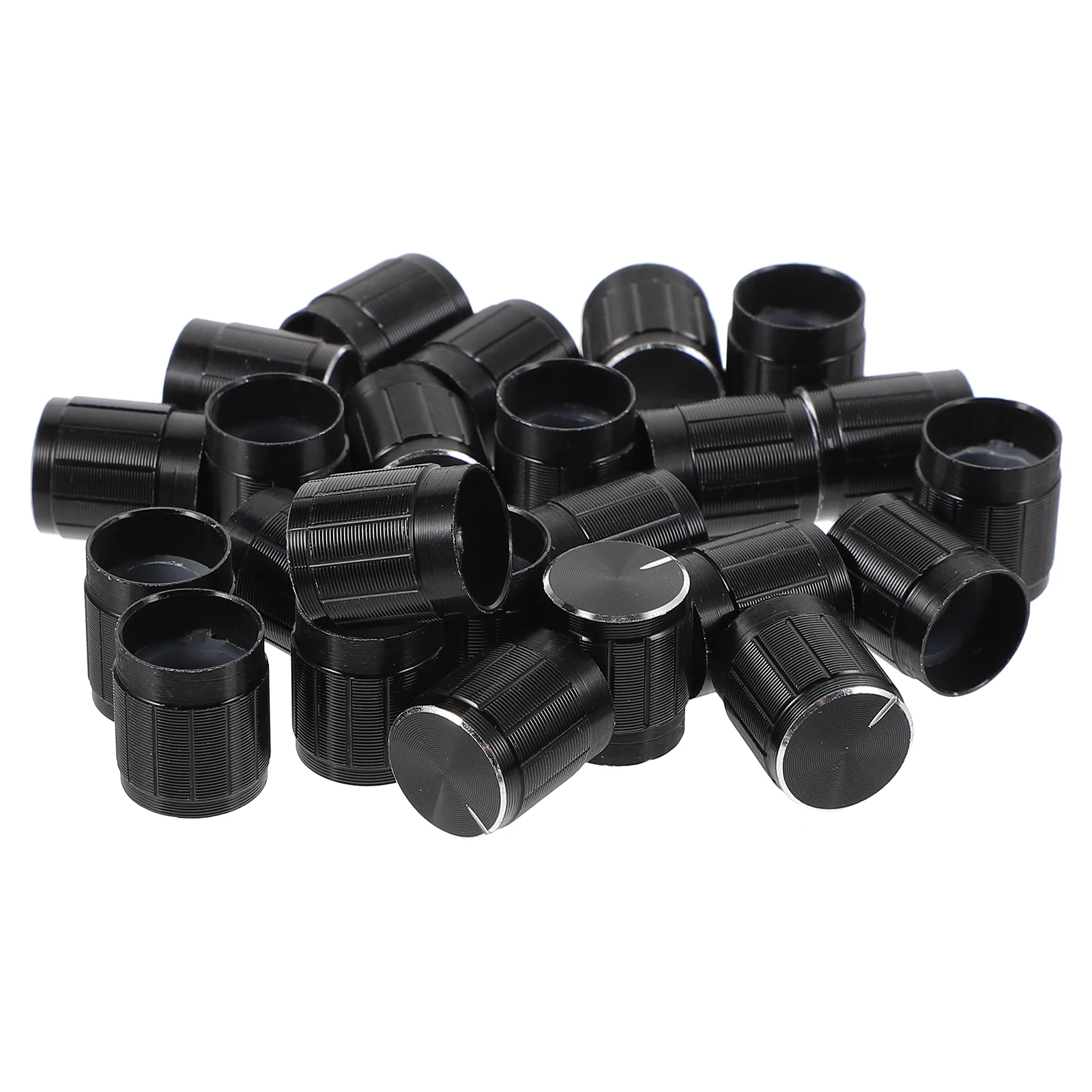 

24 Pcs Potentiometer Knob Insert Shaft Tone Control Knobs Adjustable Device Volume Aluminum Alloy