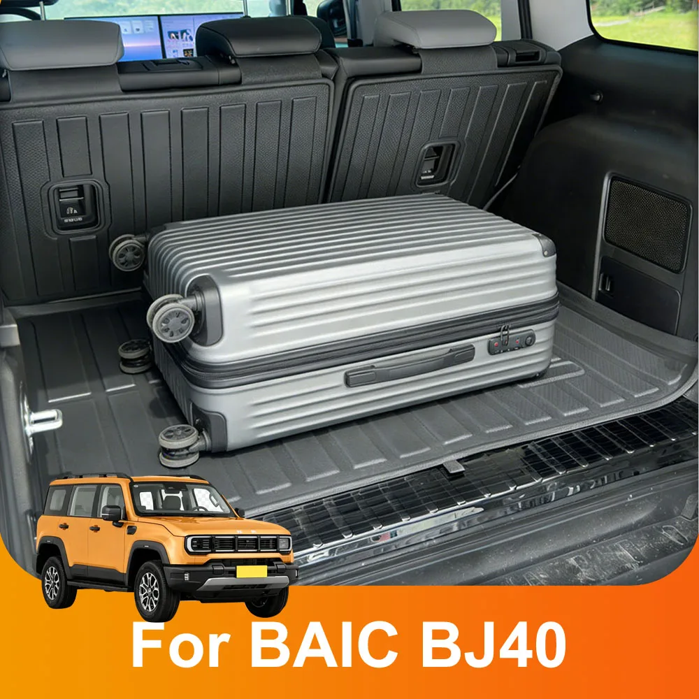 TPE Trunk Mat Waterproof And Stain-resistant  Automotive Modification Parts For BAIC BJ40 2024-2026 Seat Back Protection Pad
