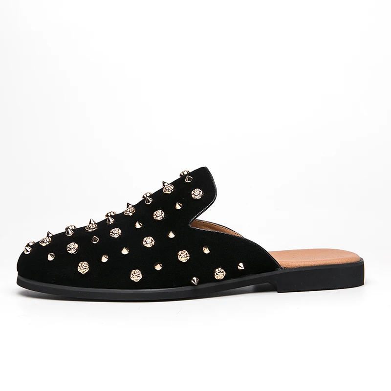 Men's Summer Backless Leather  - Suede Loafers Men บทวิจารณ์และราคา