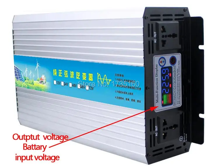 3500W/7000W Pure Sine Wave Inverter DC 60V to AC 220V 230V 240V 50HZ Car Inverter LCD Display Voltage Converter