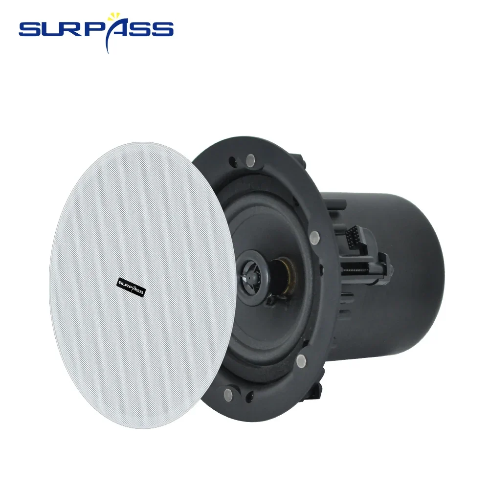 

5.25inch 20W Frameless Ceiling Speaker Coaxial Flush Mount In Ceiling Speakers Stereo Sound Background Music System for Bedroom