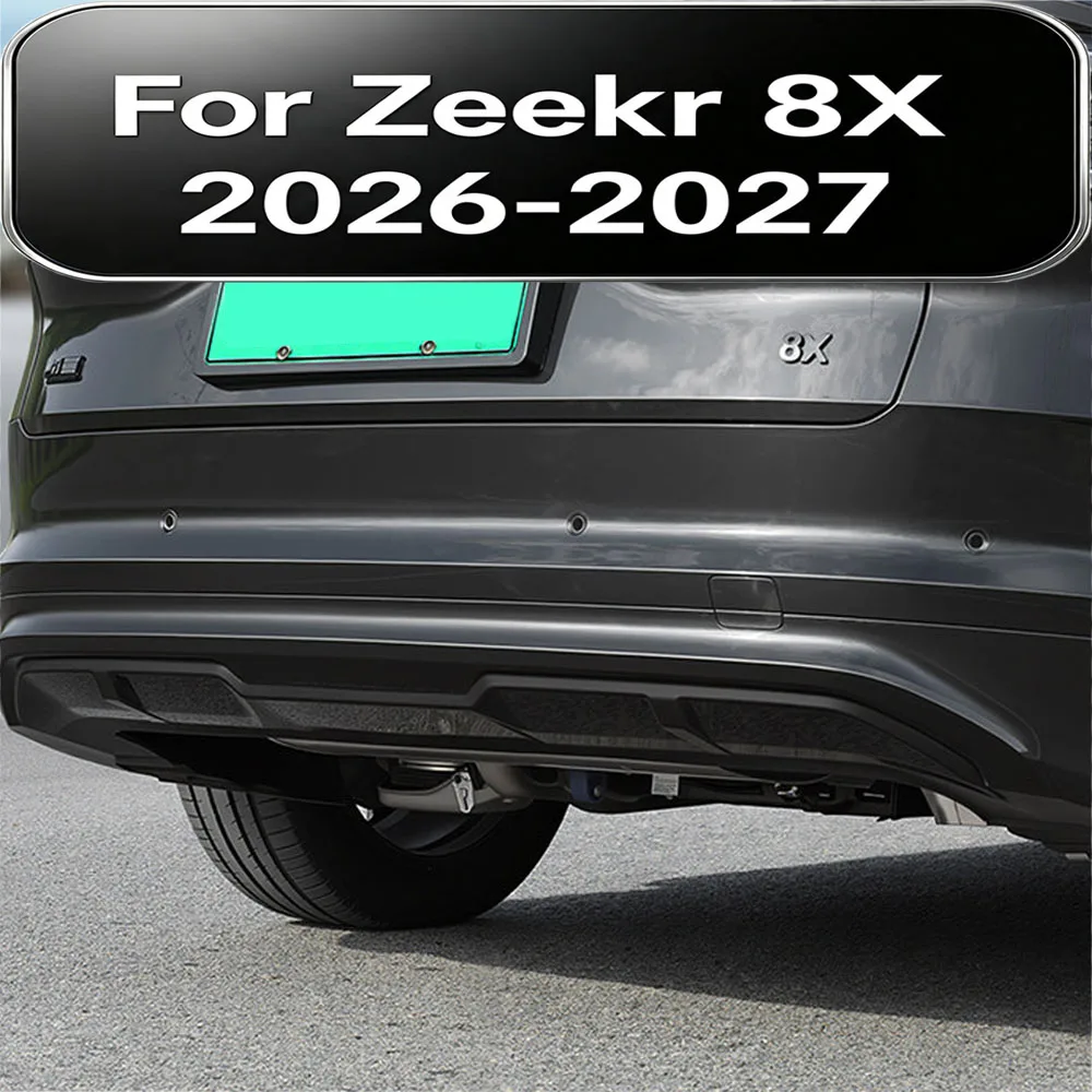 For Zeekr 8X 2026-2027 Rear Bumper Trim Stealth Exterior Kit Dedicated Blackened Strip No Remove Decor Modification Accessories