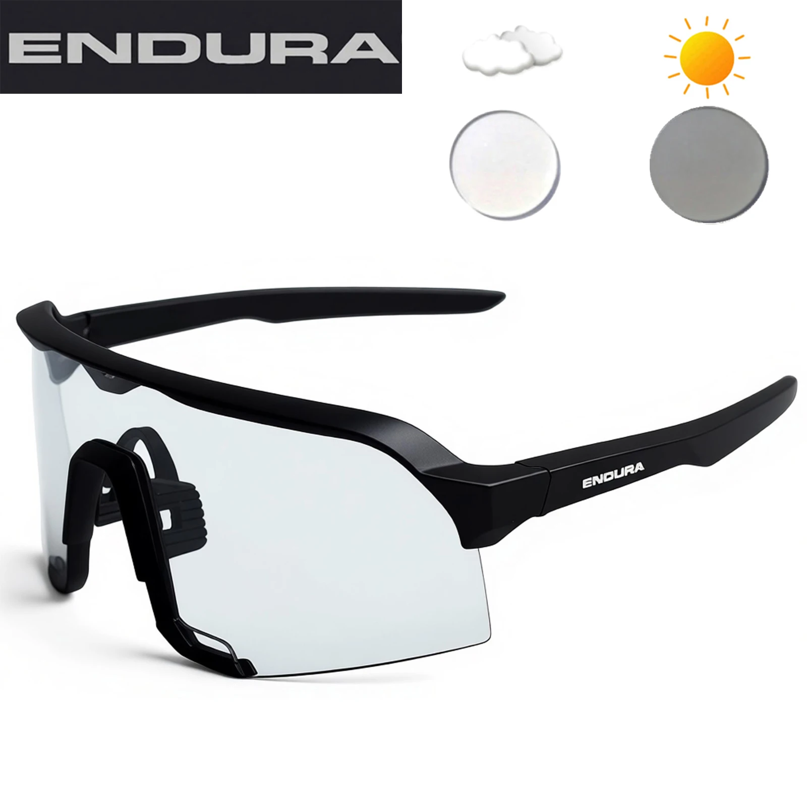 Óculos de Sol Fotochromáticos para Homens e Mulheres, Óculos de Segurança para Bicicleta, Corrida, Ciclismo e Esportes ao Ar Livre