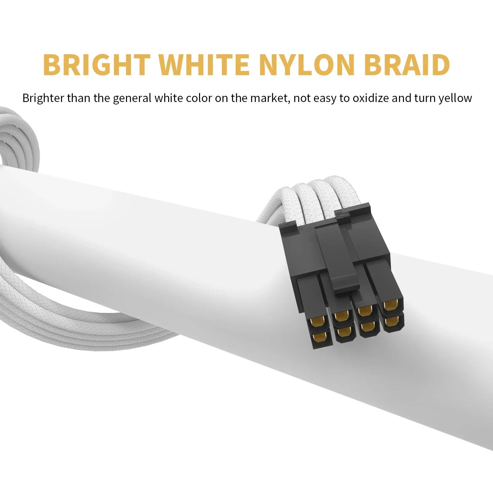 16AWG ATX 24Pin EPS Dual 8-Pin PCI-E Three 8-Pin Sleeve Nylon PET Extension Power Supply Cable Kit for PSU