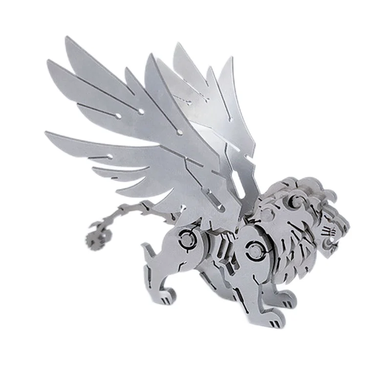 MOKR Small Scorpion-tailed Lion 3D Metal Puzzle Toys Brain Teaser For Adults Assembly Model Birthday Gift