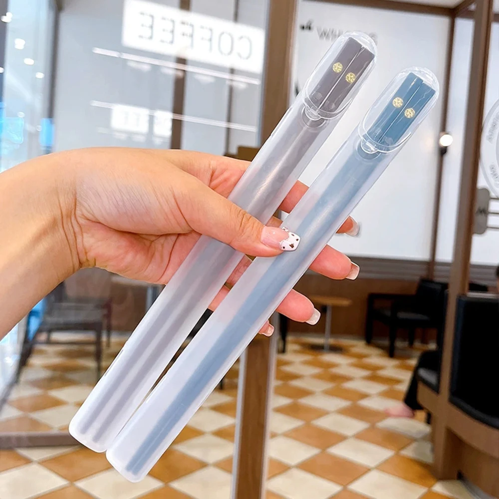 2Pcs/Set Portable Japanese Chinese Chopsticks Sushi Non-slip Sticks Reusable Korean Chopsticks Set Healthy Alloy Tableware Set view 6