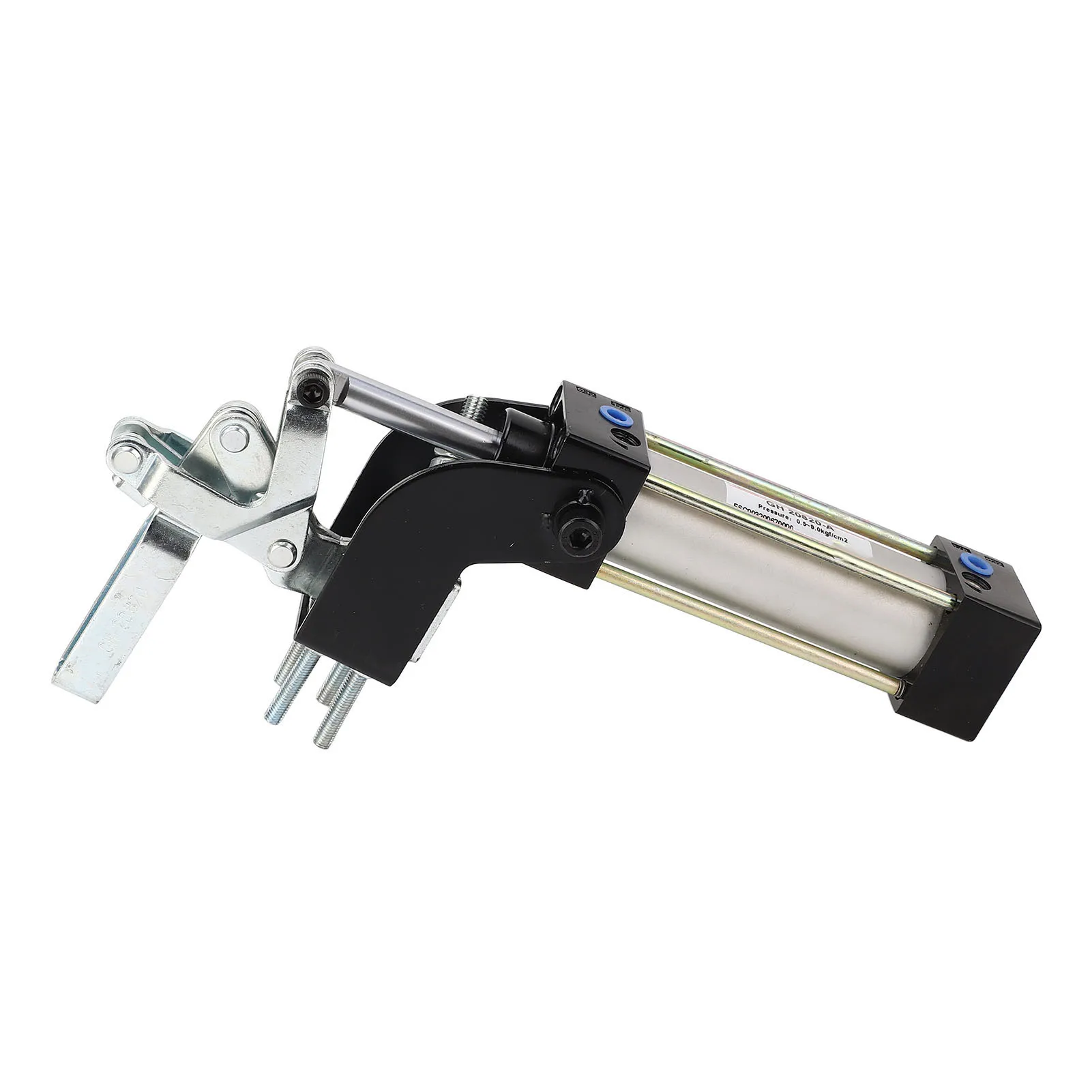 هوائي اضغط باستمرار المشبك 80 درجة افتتاح 100 كجم قوة لقط G1/8in اسطوانة تركيبات هوائية