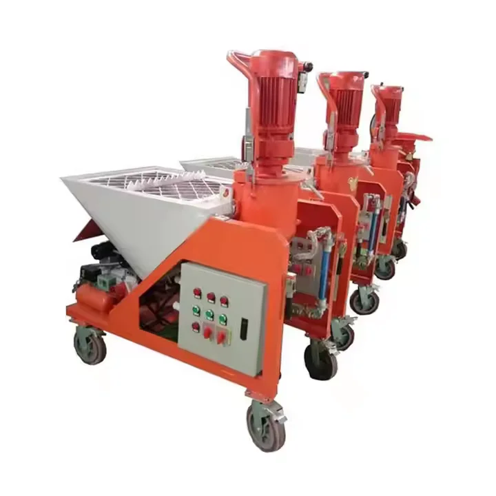 Plaster Spraying Machine for Mortar Cement Concrete Gypsum Lime Maria Glass with Audio Mixer