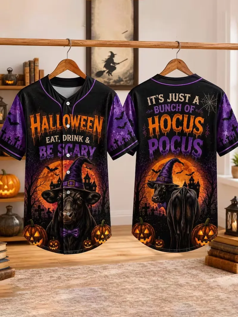 Men Cyberpunk Cyborg Skull Baseball Jersey Neon Mechanical Skeleton design Short Sleeve Button Down shirts Streetwear Party Tops