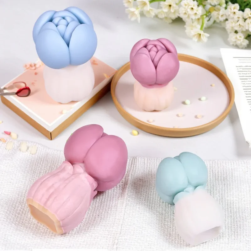 

Букет тюльпанов, силиконовая форма для свечей, День святого Валентина, День матери, сделай сам, мыло ручной работы, украшение для свечей для ароматерапии, украшение для торта