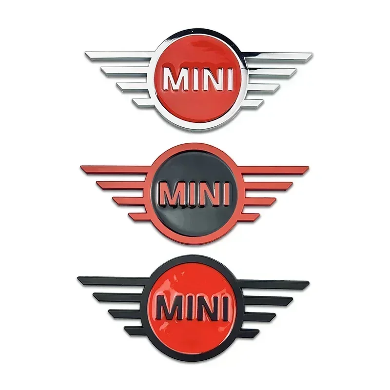 14.5*6.5CM Metal Car Rear Badge for Mini Cooper F55 F56 F54 Countryman Clubman JCW  R56 R60 F60 Front Emblem Sticker Accessories