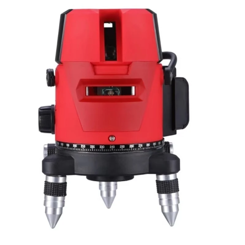 Laser Level 5 Line, High Precision Green Light, Infrared Automatic Leveling Tool, Measuring Instrument for Construction