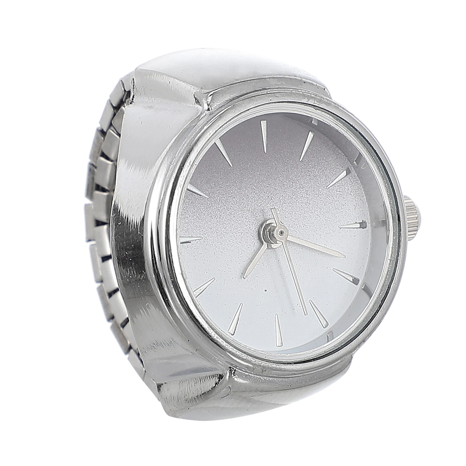 

Finger Watch Quartz Ring Watch-shaped Watches for Men Casual Zinc Alloy Digital Round Man Women