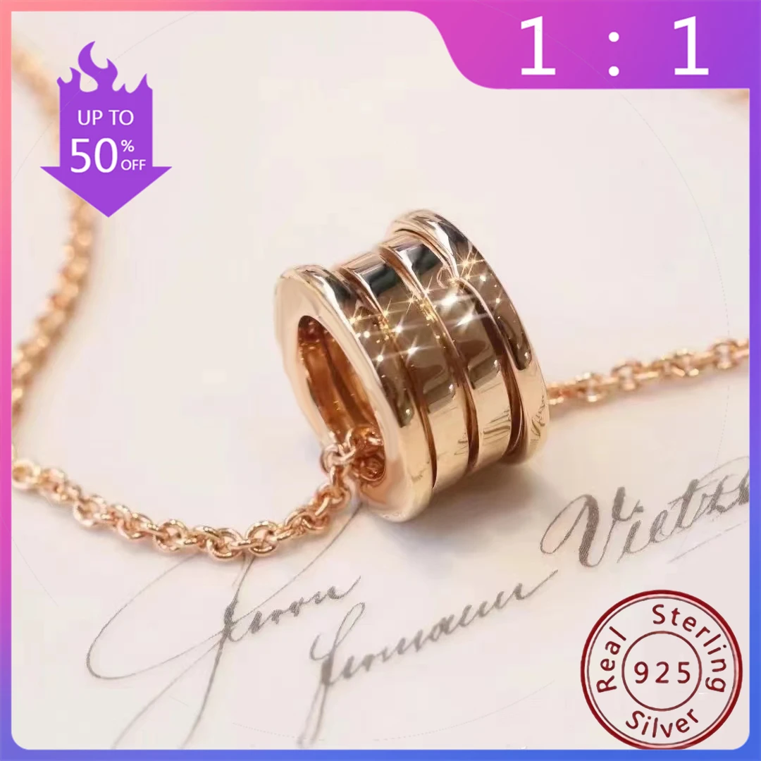 925 High-quality Women\'s Jewelry Necklace Is Like A Rainbow, Which Takes You Into The Fairy Tale World To Meet Prince