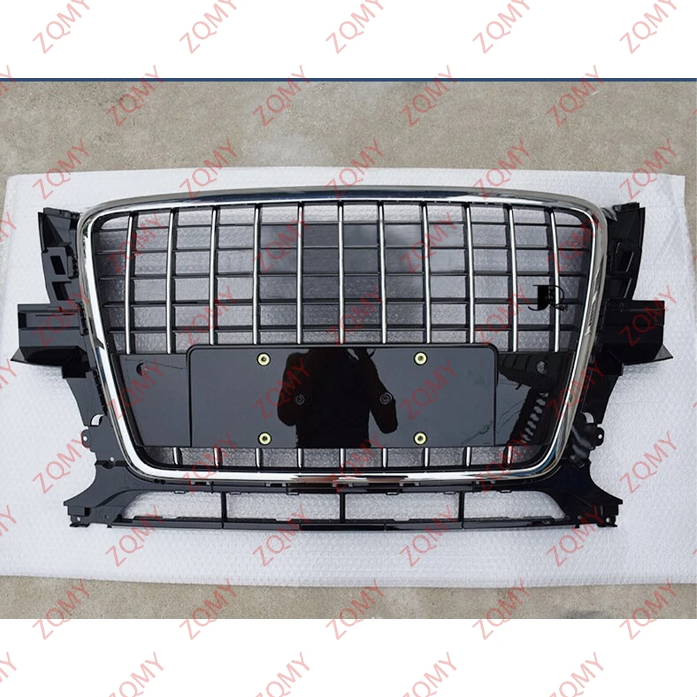 

With/Logo For Audi Q5 Q5L 2008 2009 2010 11 2012 Car Front Bumper Grille Centre Panel Styling Upper Grill (Modify For SQ5 style)