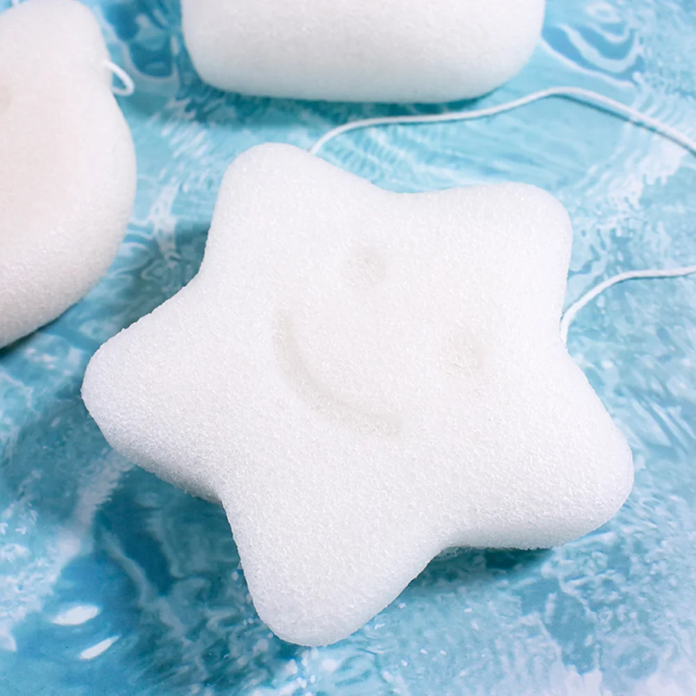 

3Pcs Shower Sponge Safe Soft Bath Sponges for Face Washing Body Scrubbers Exfoliating Cleaning Supplies Face Sponge