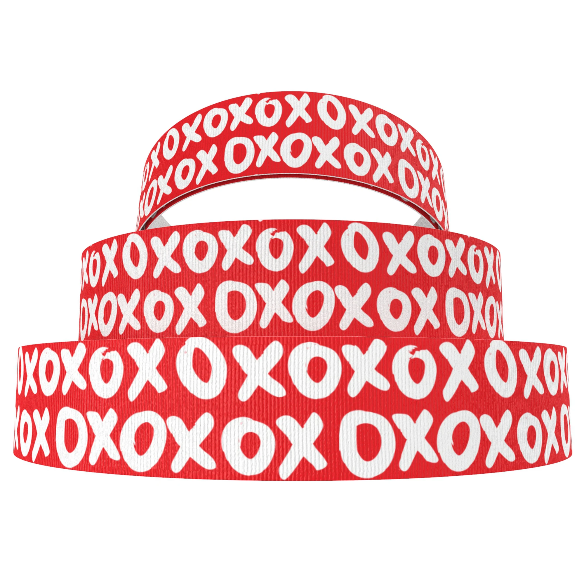 5Y arcobaleno cuore san valentino nastro Grosgrain 25mm/38mm/75mm avvolgimento fiocco per capelli fare fai da te decorazione di nozze confezione