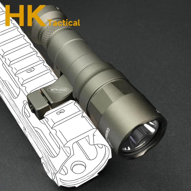 Linterna táctica M640DFT M340DFT con interruptor de presión Picatinny - imagen 3
