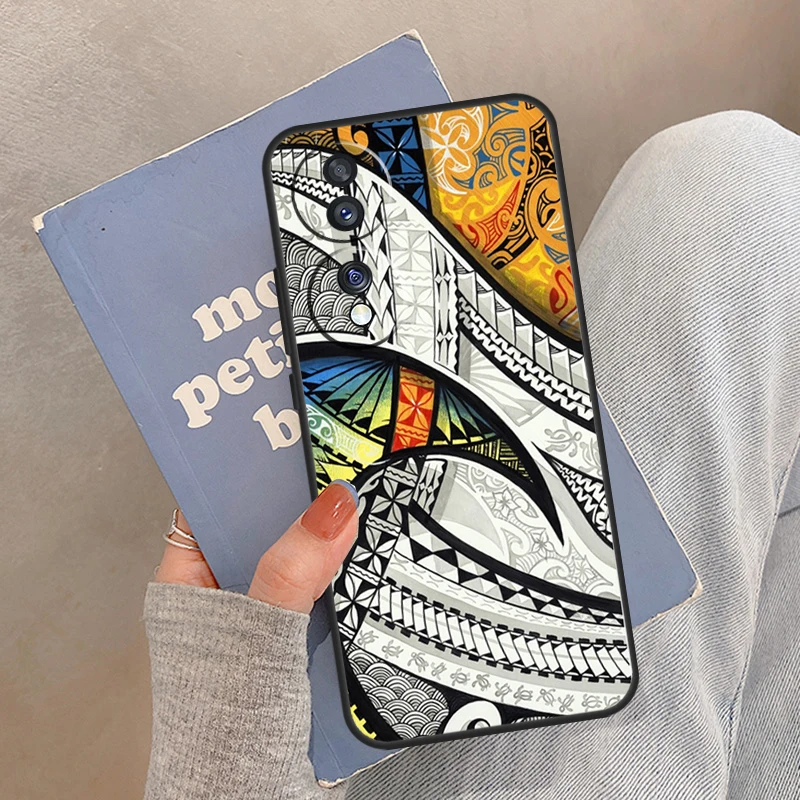 Traditional Hawaiian Island Tattoo Case For Huawei Honor X8 X9a 50 70 Magic5 P40 P30 P20 Lite P50 Pro Nova 5T P Smart Z Cover