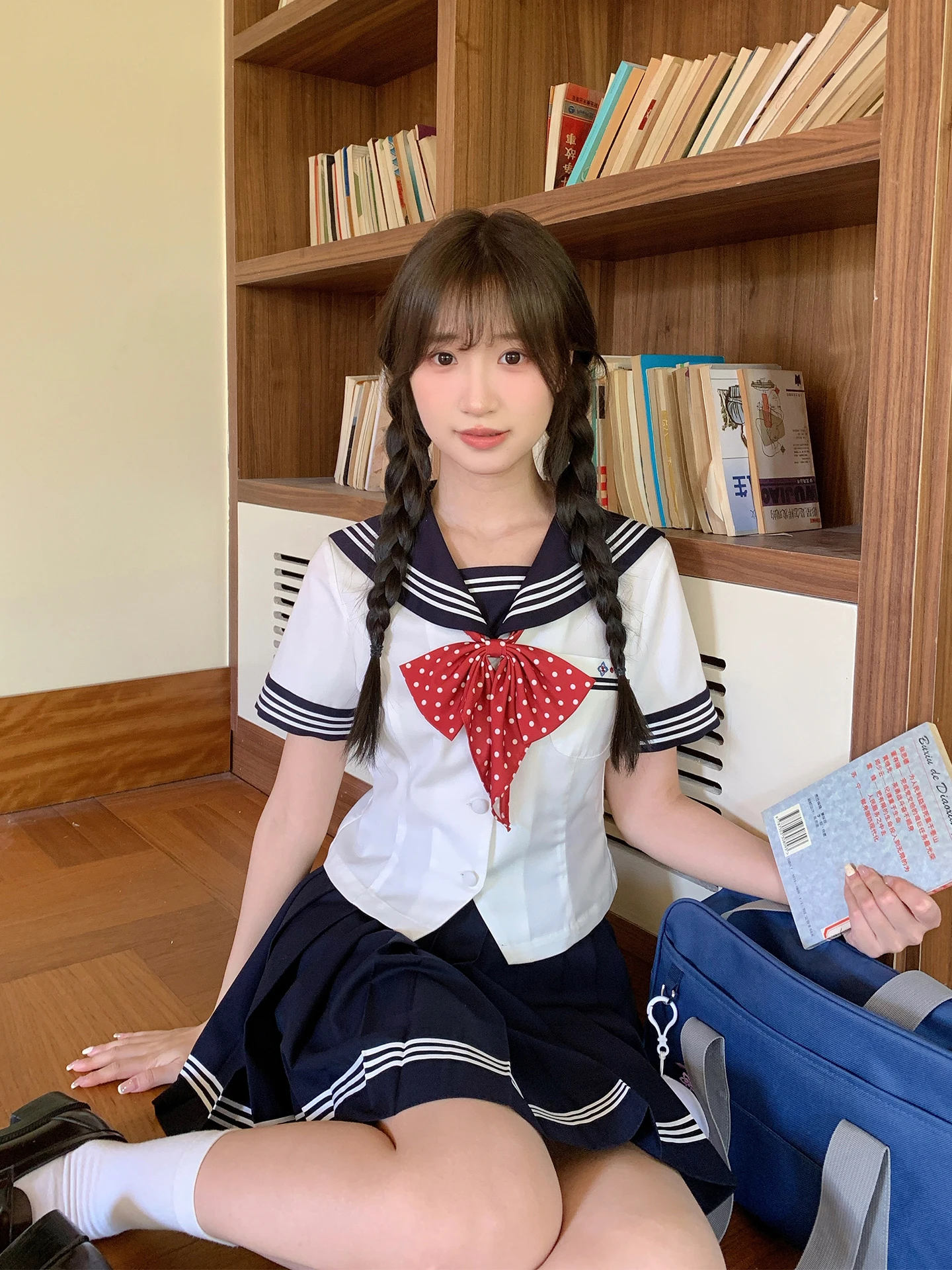 

Summer New Tokyo Annual Record Jk Short Sleeve Uniform Set Women's Small Size Japanese Style Short Skirt Sailor Suit