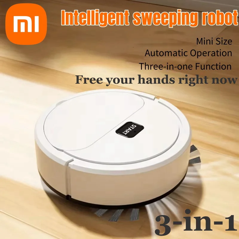 Xiaomi Electric Mop Robot Automatic Sweep Portable Usb Rechargeable Dry And Wet 3-In-1 Intelligent Mini Household Electric Mop