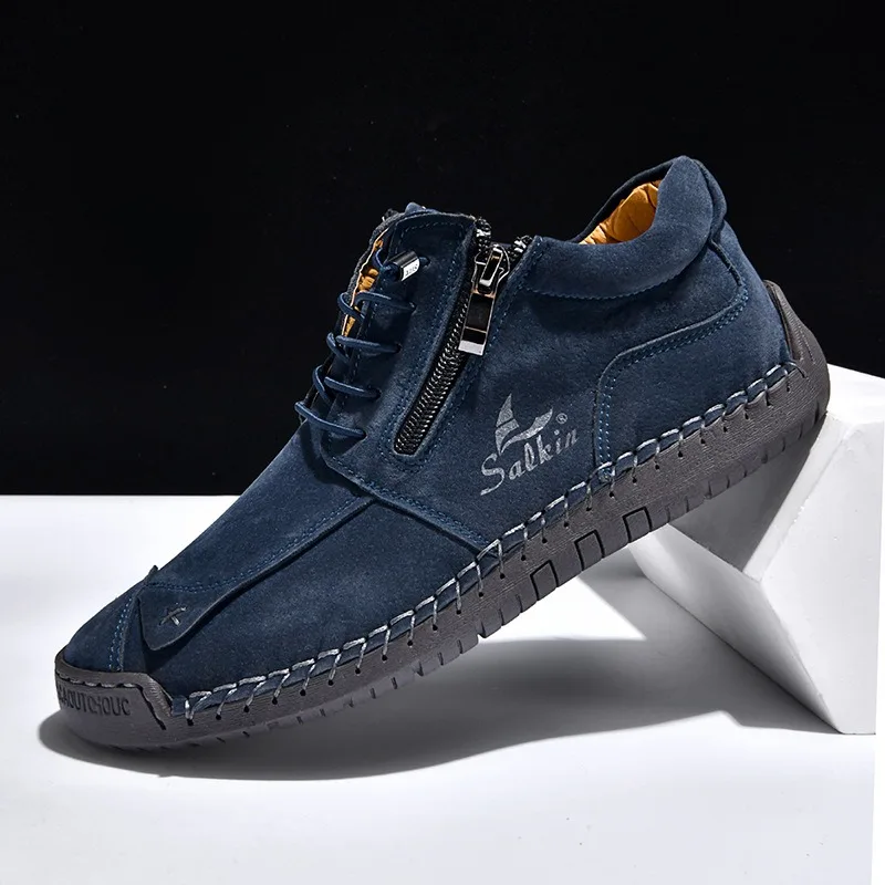 Herren-Freizeitschuhe, hohe Sneakers, Herren-Outdoor-Stiefeletten, atmungsaktiv, bequem, weiche Sohle, luxuriöse, modische Herrenschuhe – Detail 7