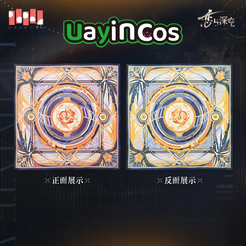 

Официальная игра Love and Deepspace Caleb, шелковый квадратный шарф, шейный платок, повязка на голову, шаль, серия Ultimate X-02, аниме-игрушка для детей