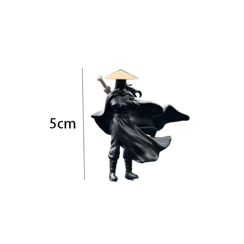 

Model Mini Chinese Swordsman Figure Waterproof Creative Cat Sculptures Exquisite Cute Statue Ornament Cabinet