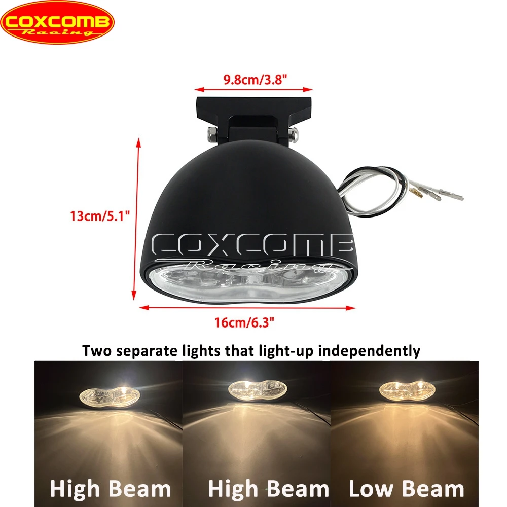 كشافات أمامية مزدوجة الإضاءة للدراجات النارية ET Cyclops كشافات لـ Kawasaki Z Ninja Vulcan Versys سوزوكي GSX-S GSX-R بوليفارد V-strom BMW #3