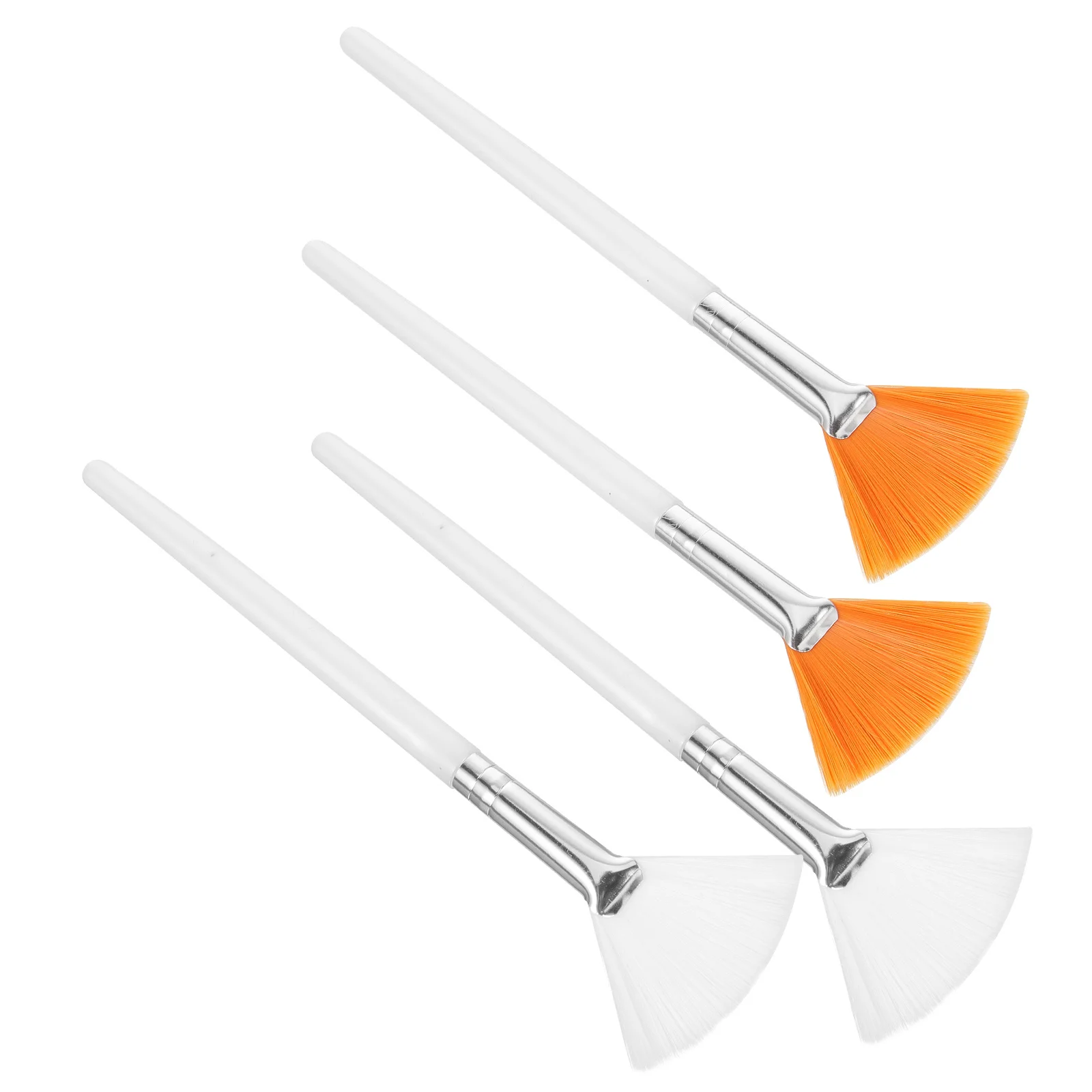 4-delige gezichtsmaskerborstel Premium nylon herbruikbare draagbare make-uptool voor crèmekleur modder gezichtsmasker toepassing salon huidverzorging