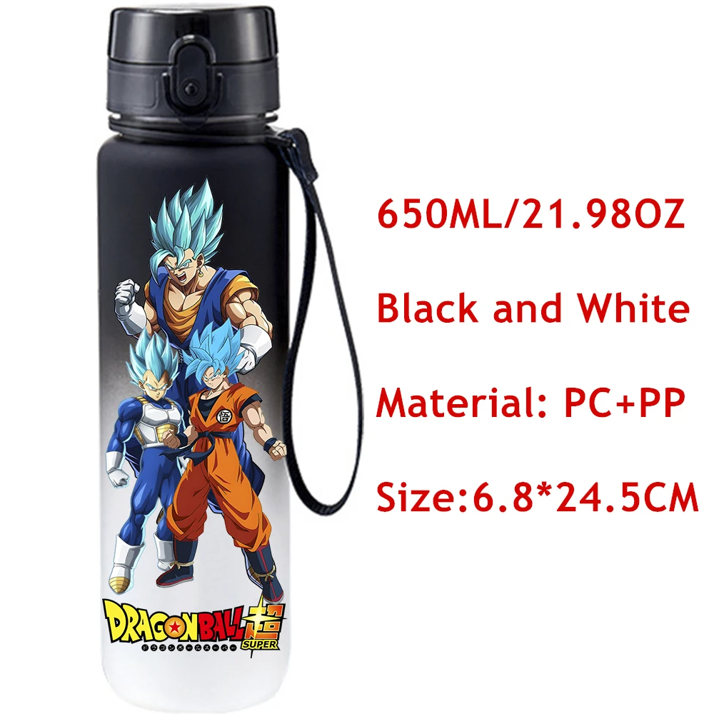 650ML Dragon Ball Super Saiyan Blue Vegetto Fashion Plastic PcLeak Proof Resistant Outdoor Portable Travel Sports Water Cup